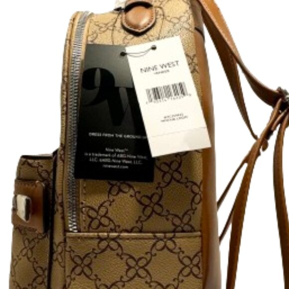 NWT Nine West Vander Mocha Backpack - Picture 7 of 7